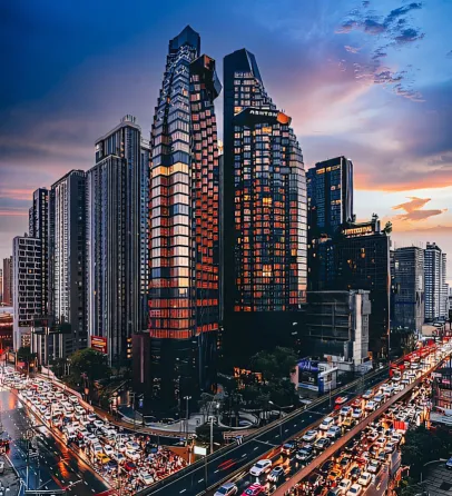 Appartement 3 pièces 2+1 dans le centre de Bangkok Thaïlande 59m² étage:45 à Ashton Centre de Bangkok