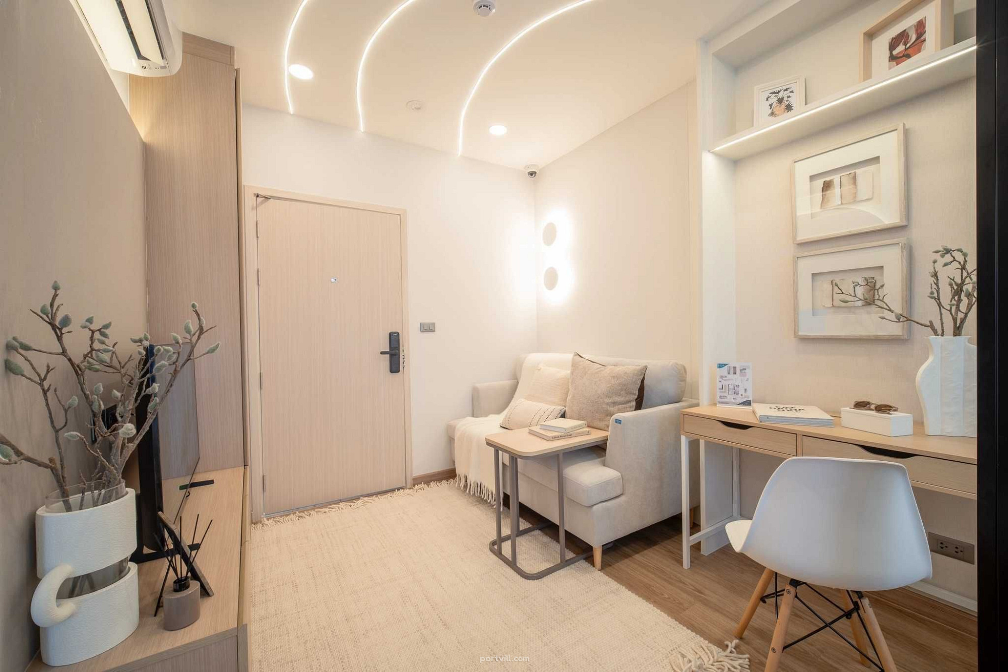 Apartemen 1-kamar untuk dijual 1+0 studio di San Sai Thailand luas 29m² 5 lantai di Arise Hill San Sai - foto 4