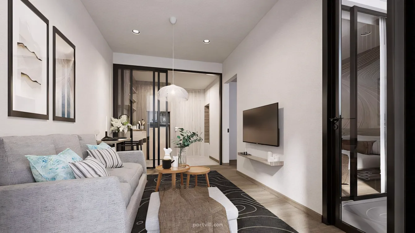 Пәтер 1 бөлмелі 1+0 студия Пхукет-Таунда (Phuket Town) Тайланд 29м² қабаты:2 - Skypark Celeste Пхукет-Таун (Phuket Town) - фото 3