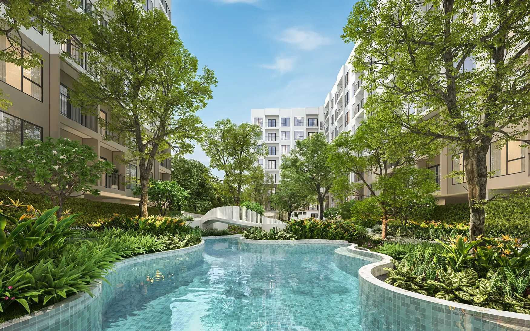 Apartemen 1-kamar untuk dijual 1+0 studio di San Sai Thailand luas 29m² 5 lantai di Arise Hill San Sai - foto 3