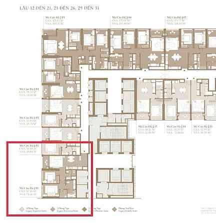 Appartement 3 pièces 2+1 à Ben Nghe (District 1) Viêt Nam 75m² étage:20 à Grand Marina Saigon Ben Nghe (District 1)