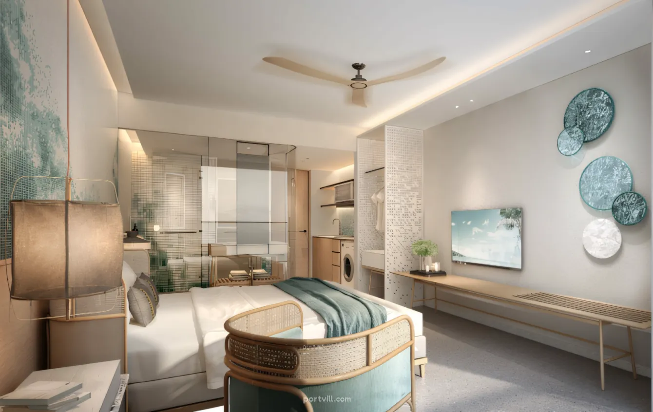 آپارتمان  1 خوابه  در کنار دریا  در پوکت تاون (Phuket Town)  تایلند  28 متر  طبقه 2  - ADM Platinum Bay پوکت تاون (Phuket Town) - عکس 8