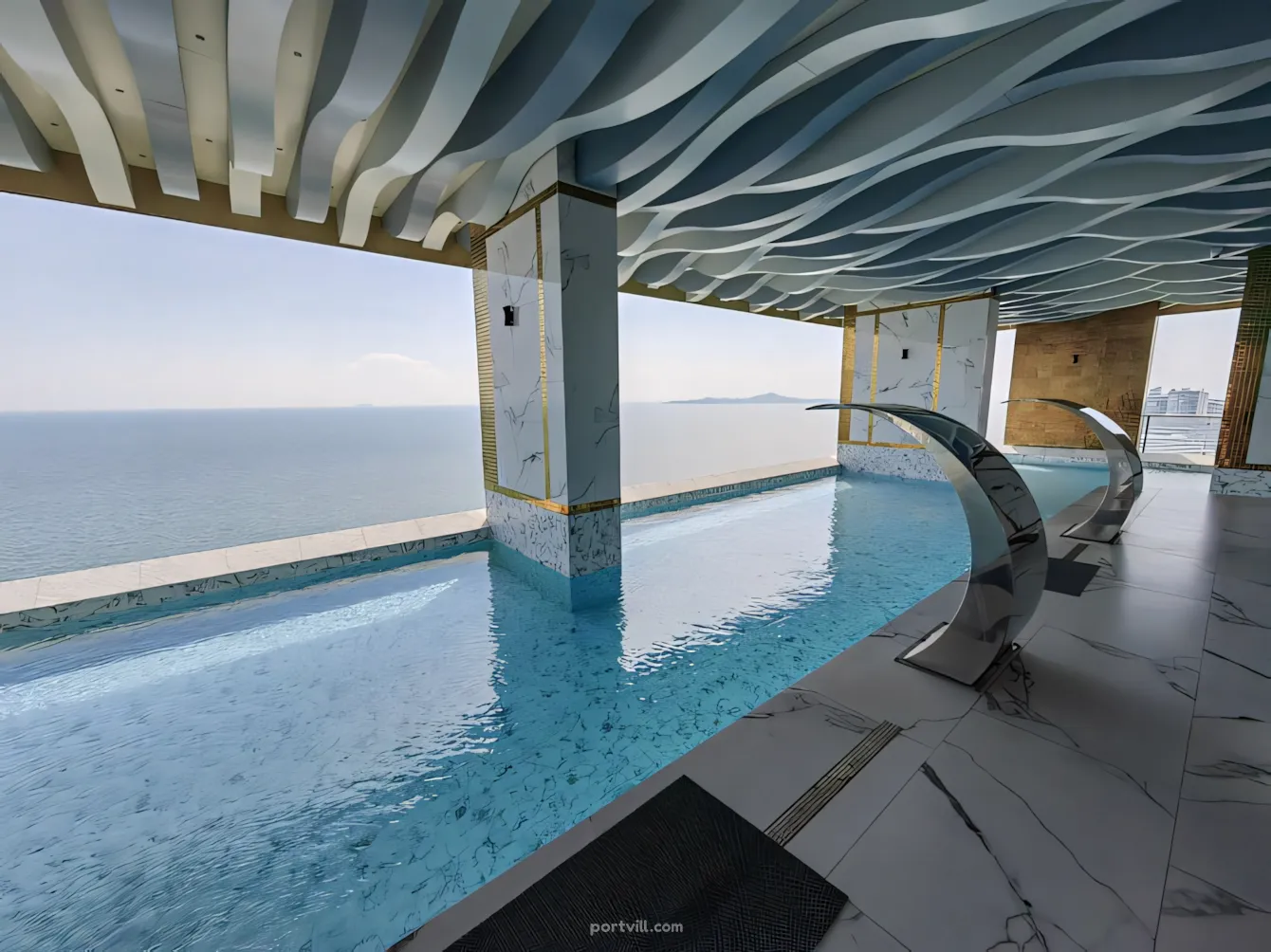 Апартамент 2-стаен 1+1 на море в Джомтиен (Jomtien) Тайланд площ 34 м²  в Copacabana Coral Reef Jomtien Джомтиен (Jomtien) - снимка 5