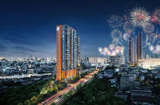 Apartment 2-room for sale 1+1 in Khlong San Thailand area 24.75m² 19 floor Khlong San