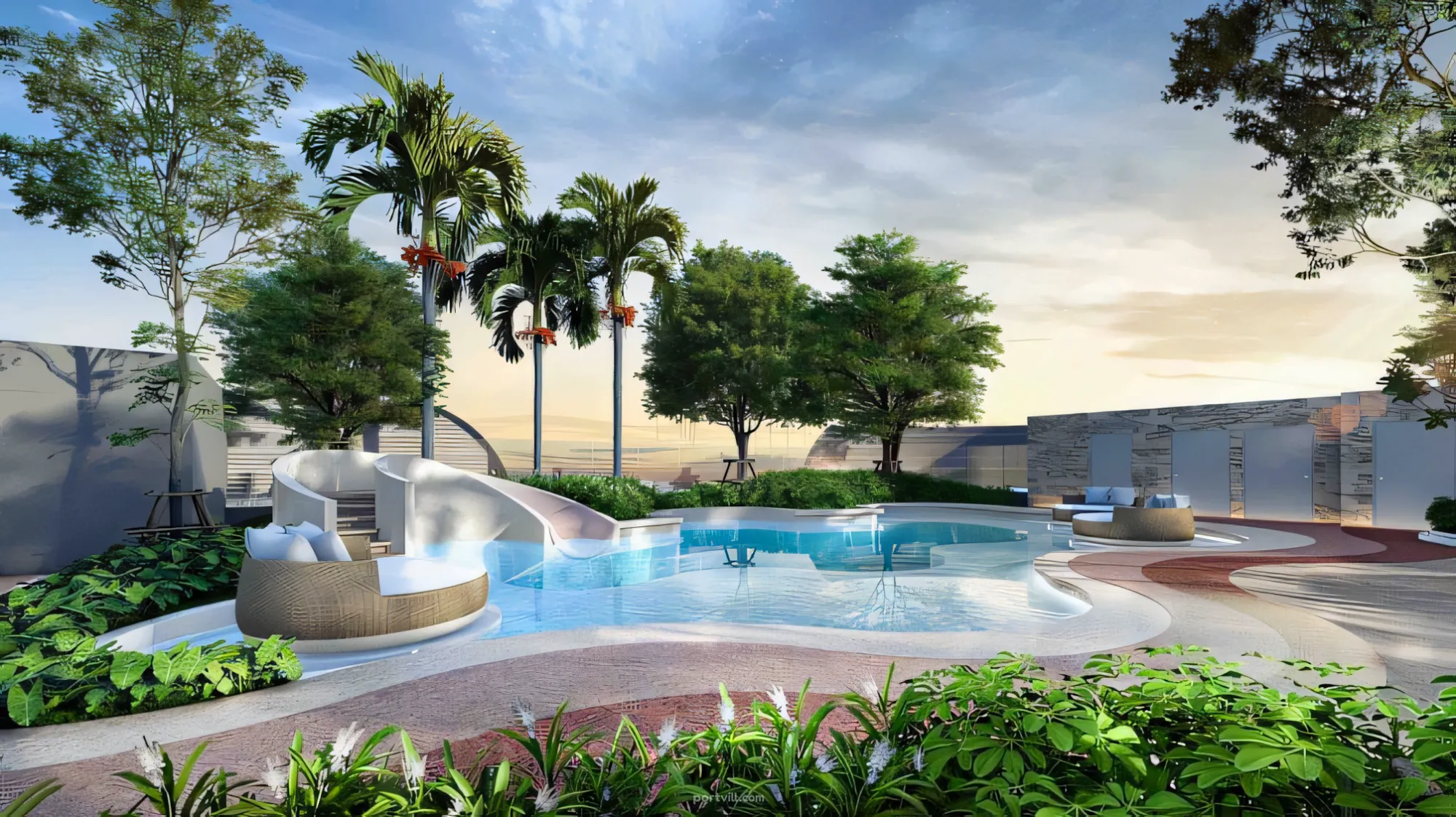 شقة  1 غرف  استوديو 1+0  على البحر  في وونغامات (Wongamat)  تايلاند  27 متر مربع  الطابق 12  - Wyngham Grand Residences وونغامات (Wongamat) - صورة 1