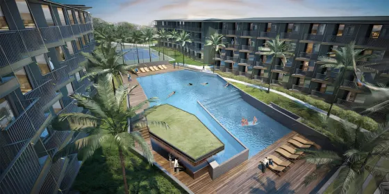 Apartment 1-room for sale 1+0 studio by the sea in Ko Samui Thailand area 29.63m² 2 floor in Wing Samui Condominium Ko Samui