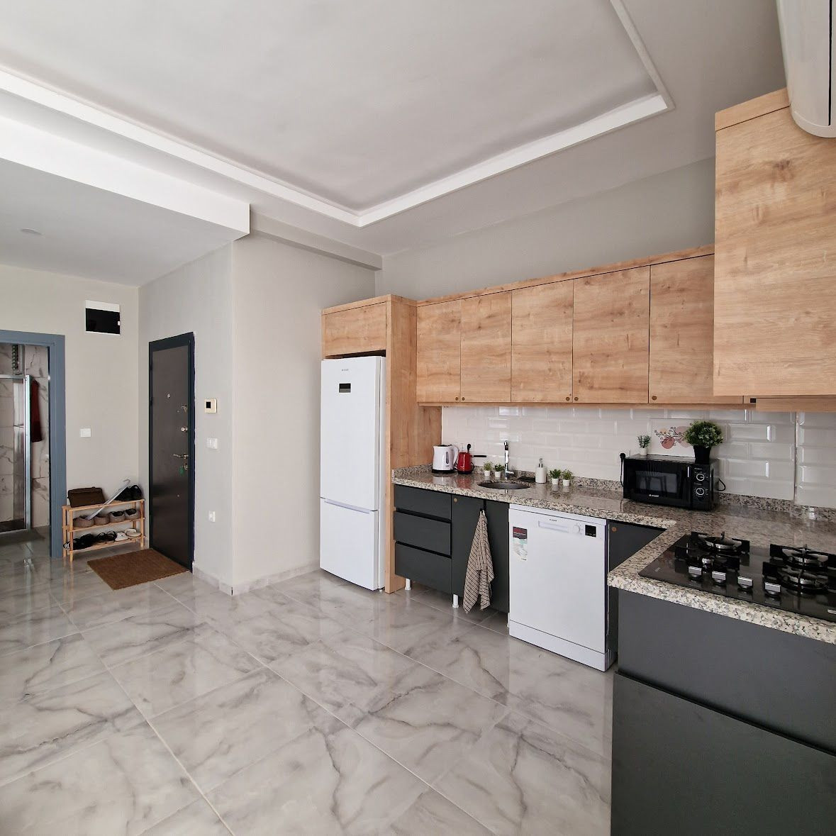 شقة 2-غرفة 1+1 على البحر في ألانيا (ديميرتاش) تركيا 50م² 3 طابق Turanoğlu Residence Demirtaş ألانيا - صورة 13