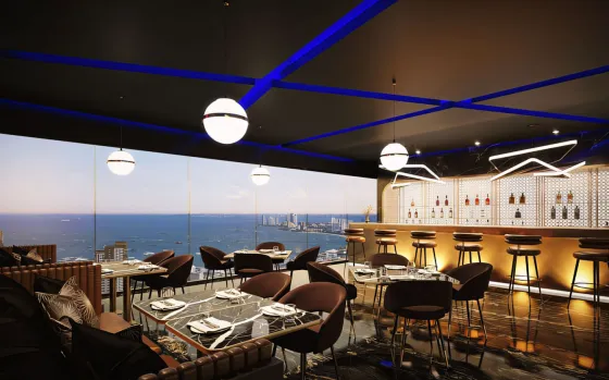 Apartment 2-room for sale 1+1 by the sea in Pattaya Thailand area 29m² 14 floor in Grand Solaire Pattaya Condominium Pattaya
