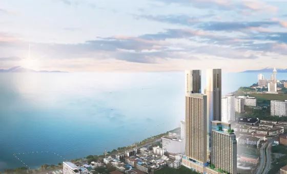 Apartment 2-room for sale 1+1 in Jomtien Thailand area 40.8m² 35 floor in Skypark Lucean Jomtien Jomtien