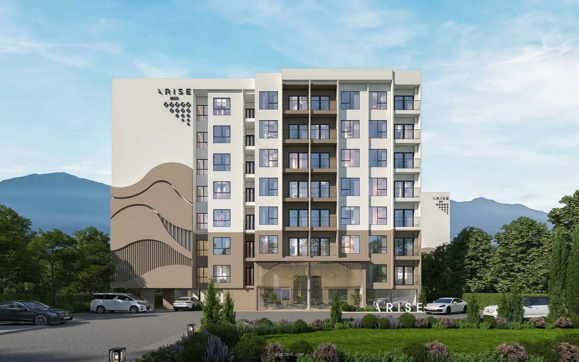 Apartemen 1-kamar untuk dijual 1+0 studio di San Sai Thailand luas 29m² 5 lantai di Arise Hill San Sai - foto 1