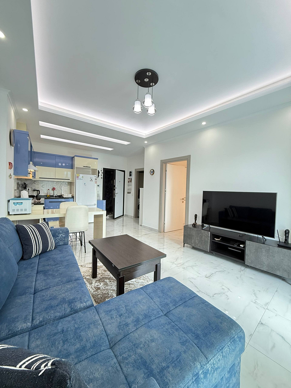آپارتمان 1-خوابه 1+1 در کنار دریا در آلانیا (محمودلار) ترکیه 55م² 1 طبقه Blu Tower آلانیا - عکس 4