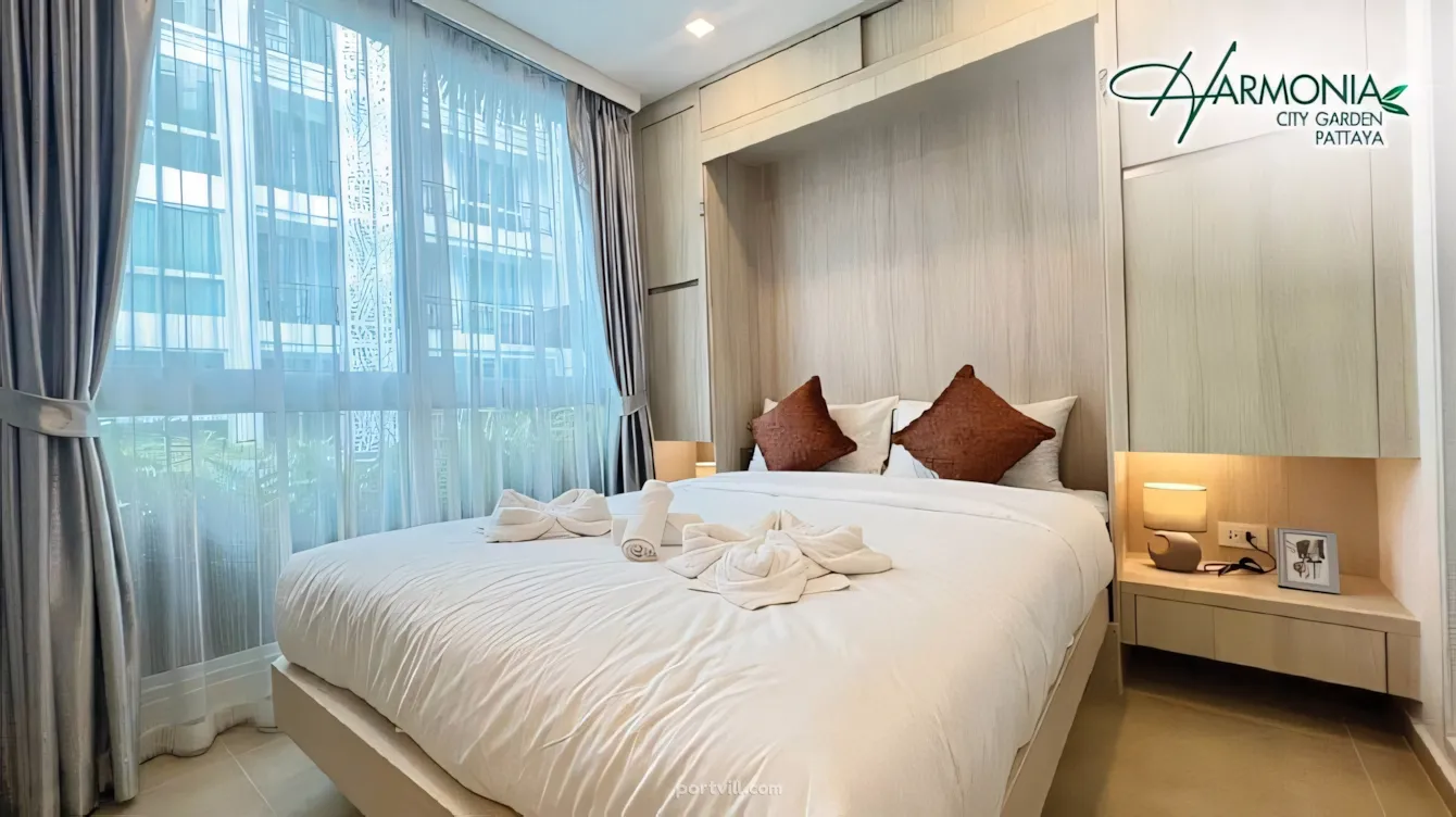 Apartment 1-room for sale 1+0 studio in Pattaya Thailand area 20m² 5 floor in Harmonia City Garden Pattaya - foto 2