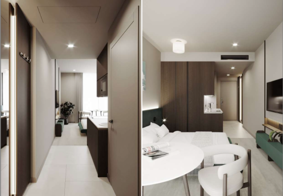 Apartment 1-room 1+0 studio by the sea in Batumi Georgia area 28.8m² 13 floor Batumi