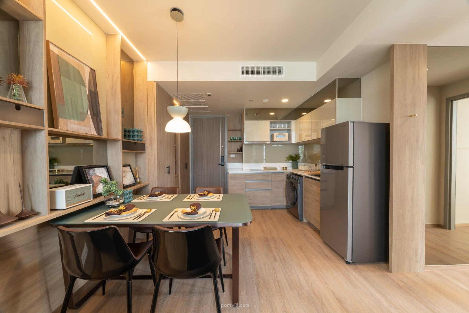 Апартамент 1-стаен 1+1 в центъра на Банкок (Downtown Bangkok) Тайланд площ 32.8 м²  в The Issara Sathorn Центърът на Банкок (Downtown Bangkok) - снимка 3