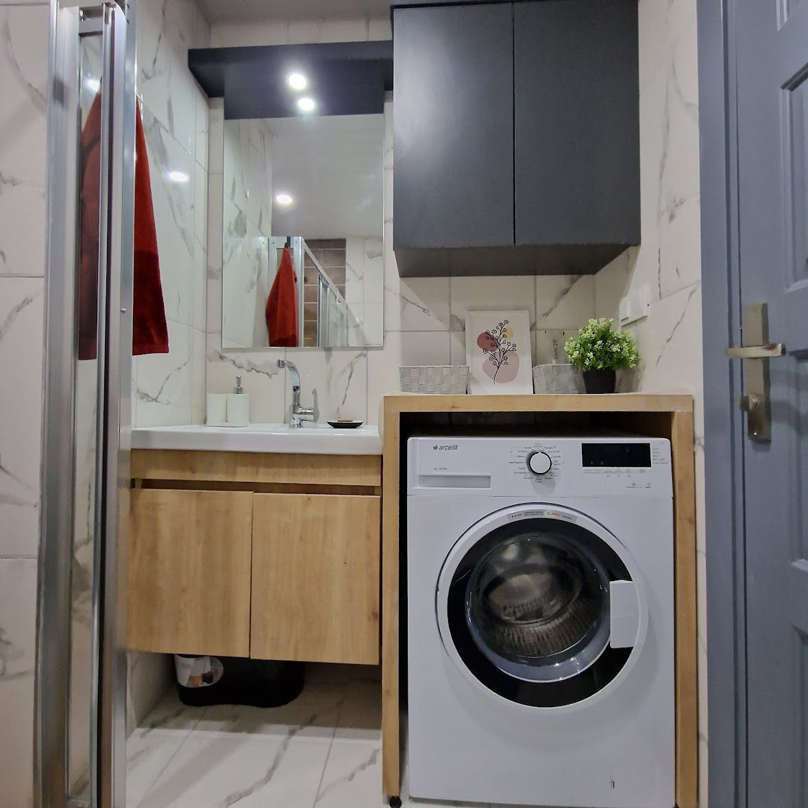 شقة 2-غرفة 1+1 على البحر في ألانيا (ديميرتاش) تركيا 50م² 3 طابق Turanoğlu Residence Demirtaş ألانيا - صورة 8