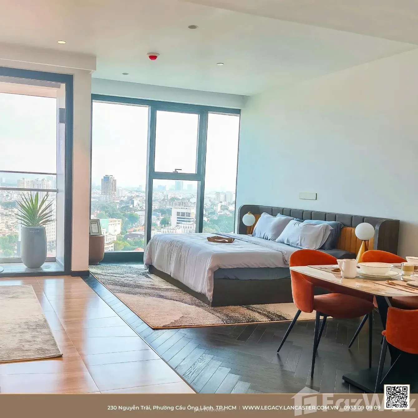 Daire 4 Odalı 3+1 district 1 (ho chi minh city)'da Vietnam 105m² Kat:19 - Lancaster Legacy District 1 (Ho Chi Minh City) - fotoğraf 1