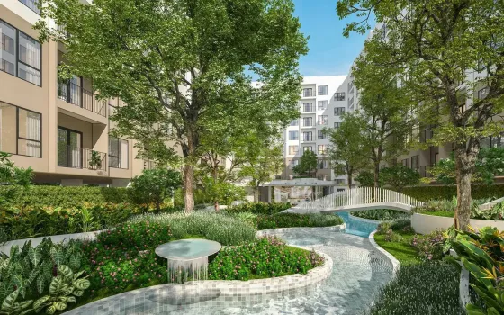 Apartemen 1-kamar untuk dijual 1+0 studio di San Sai Thailand luas 29m² 5 lantai di Arise Hill San Sai