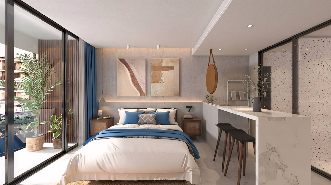 Apartment 1-room for sale 1+0 studio by the sea in Choeng Thale Thailand area 33.66m² 2 floor Choeng Thale - photo 4