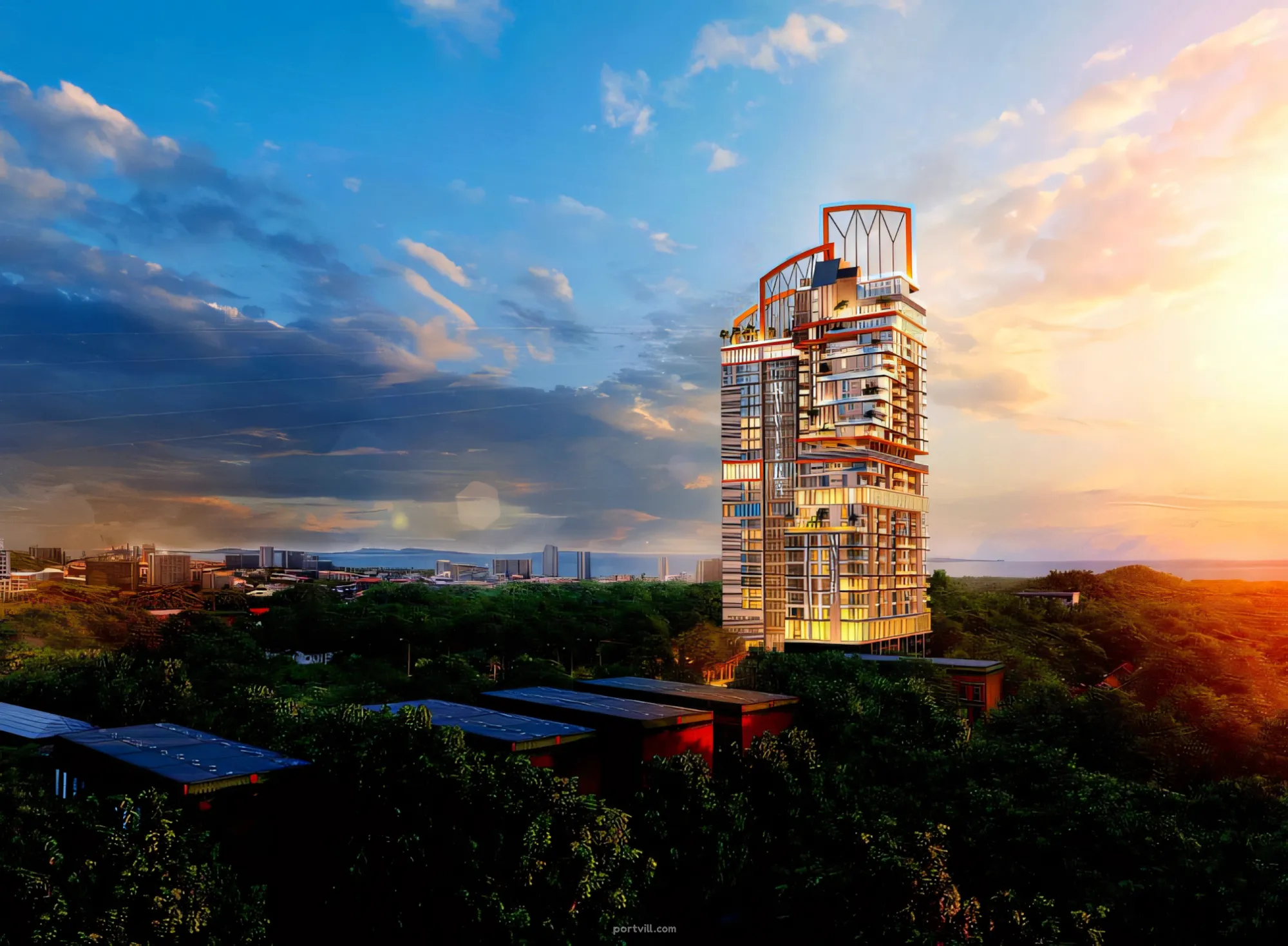 Апартамент 2-стаен 1+1 на море на Пратамнак (Pratumnak Hill) Тайланд площ 29 м² етаж: 15 в The Riviera Malibu Пратамнак (Pratumnak Hill) - снимка 9