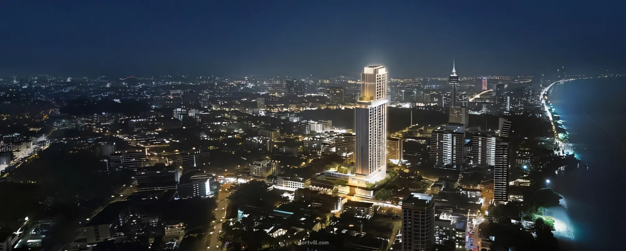 Apartment 2-room for sale 1+1 by the sea in Pattaya Thailand area 30.82m² 35 floor in The Panora Condominium Pattaya - foto 13