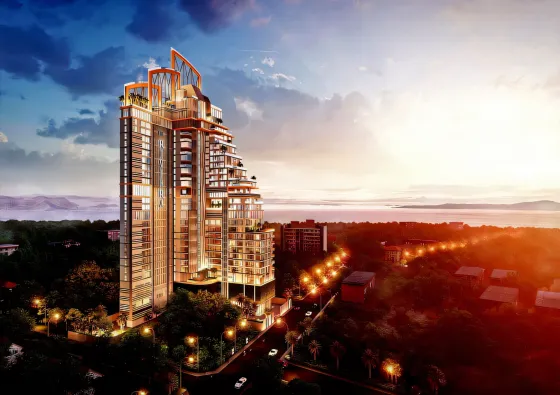 Apartment 2-room for sale 1+1 by the sea in Pratumnak Hill Thailand area 29m² 15 floor in The Riviera Malibu Pratumnak Hill