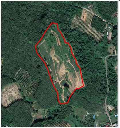 Land in the mountains in Phuket Town Thailand plot within city limits 36874m² Phuket Town