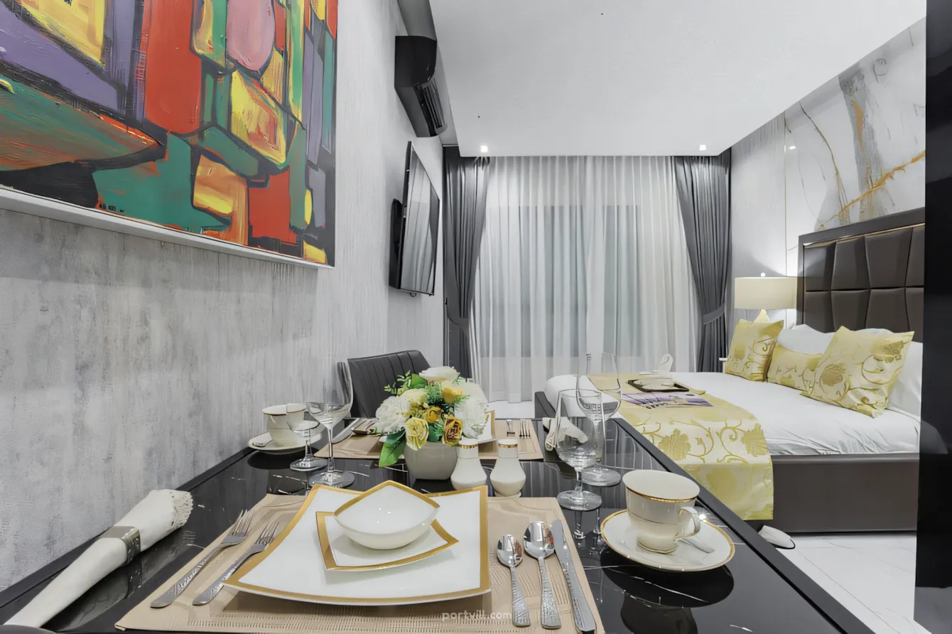 شقة  3 غرف  2+1  على البحر  في تلة براتومناك (Pratumnak Hill)  تايلاند  45 متر مربع  الطابق 35  - Grand Solaire تلة براتومناك (Pratumnak Hill) - صورة 7