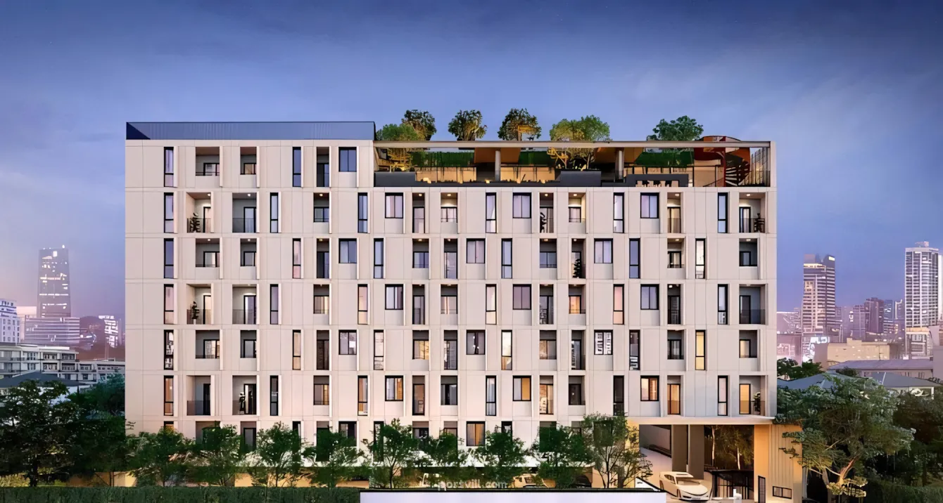 Апартамент 2-стаен 1+1 в Хуай Кванг (Huai Khwang) Тайланд площ 26 м² етаж: 6 в Quintara MHy'Gen Ratchada Huai Khwang Хуай Кванг (Huai Khwang) - снимка 1