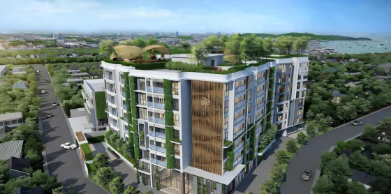 Apartment 2-room for sale 1+1 in Bang Saray Thailand area 32m² 4 floor Bang Saray
