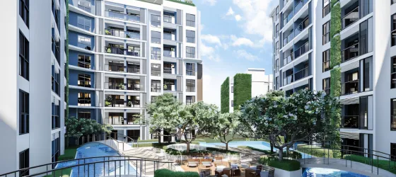 Apartment 2-room for sale 1+1 in Bang Saray Thailand area 32m² 4 floor Bang Saray