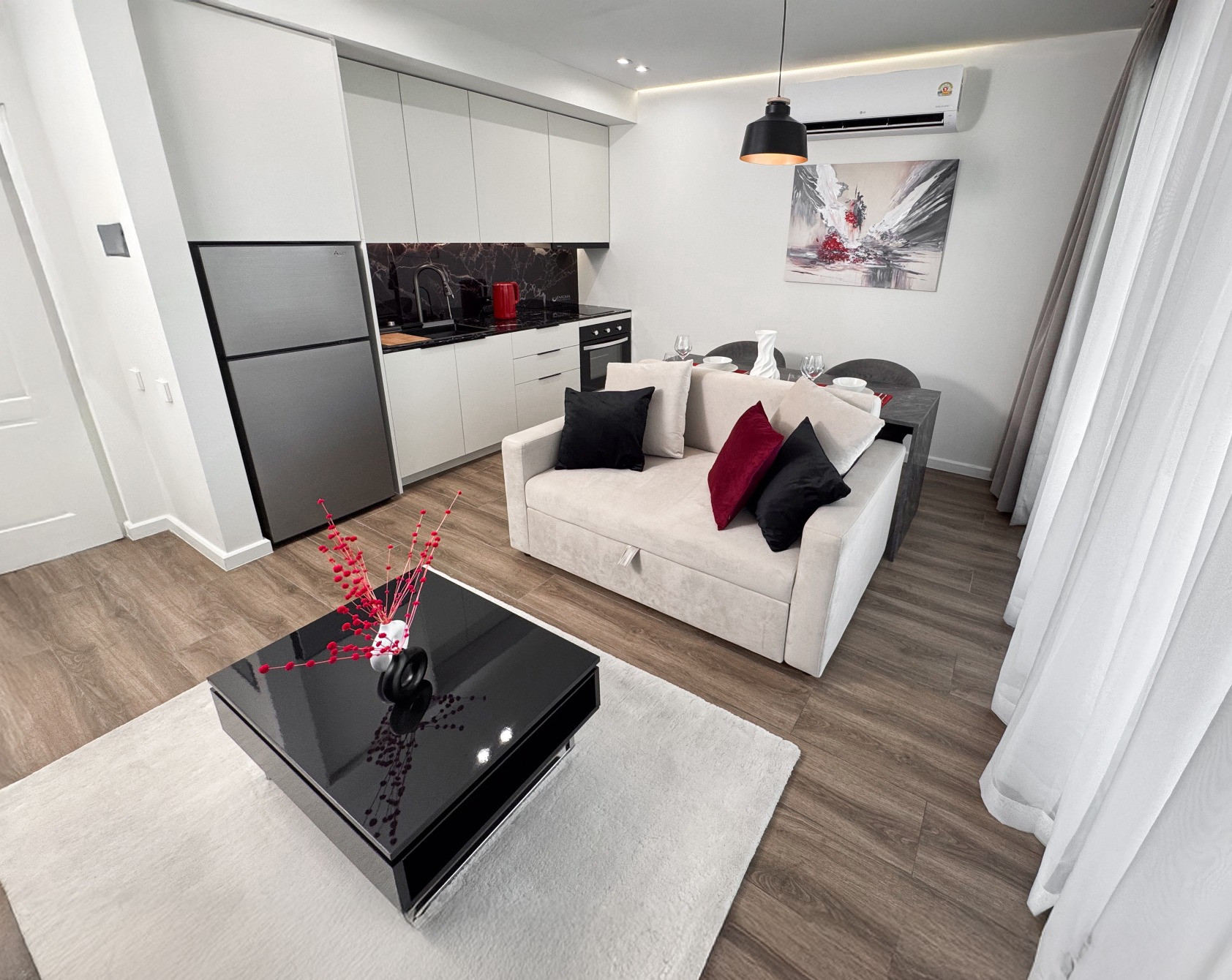 Пәтер  3 бөлмелі  2+1  теңіз жағасында  Равайда Тайланд 54.6м²  1 қабат Равай - фото 4
