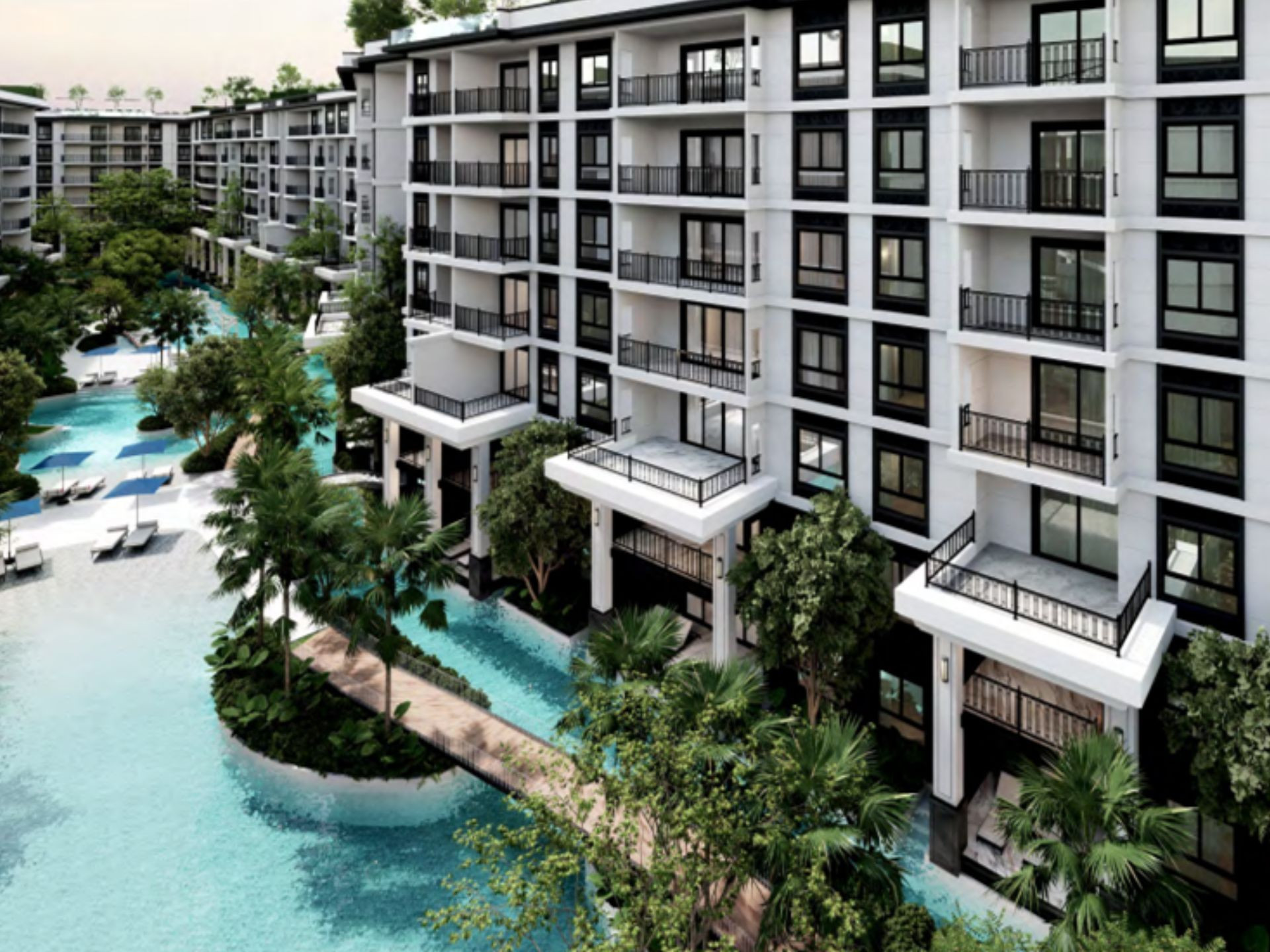 Apartamento 3 habitaciones 1+0 studio junto al mar en la playa de Bang Tao Tailandia 70m²  Playa de Bang Tao - foto 1