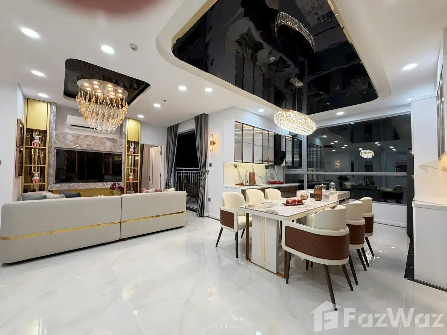 آپارتمان  4 خوابه  3+1  در بین ثانه (هوشی مین)  ویتنام  200 متر  طبقه 48  - Vinhomes Central Park بین ثانه (هوشی مین) - عکس 1