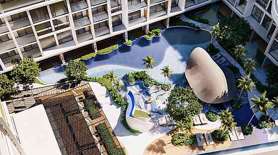 Apartment 1-room for sale 1+0 studio by the sea in Nai Thon Thailand area 37m² 3 floor Nai Thon