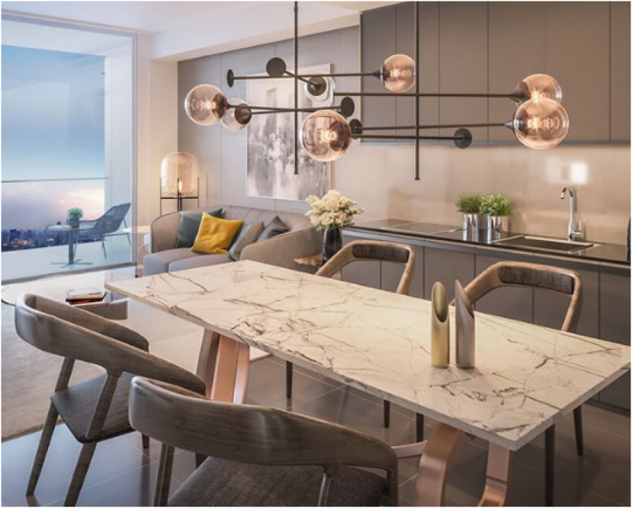 شقة  3 غرف  2+1  في ساثون (Sathorn)  تايلاند  70.57 متر مربع  الطابق 27  - Tait Sathorn 12 ساثون (Sathorn) - صورة 8