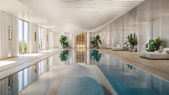 Apartamento 2 quartos à venda 1+1 junto ao mar em Budva (cidade) Montenegro área de 43.56m² andar 6 em Royal View Resort & Spa City Budva (cidade)