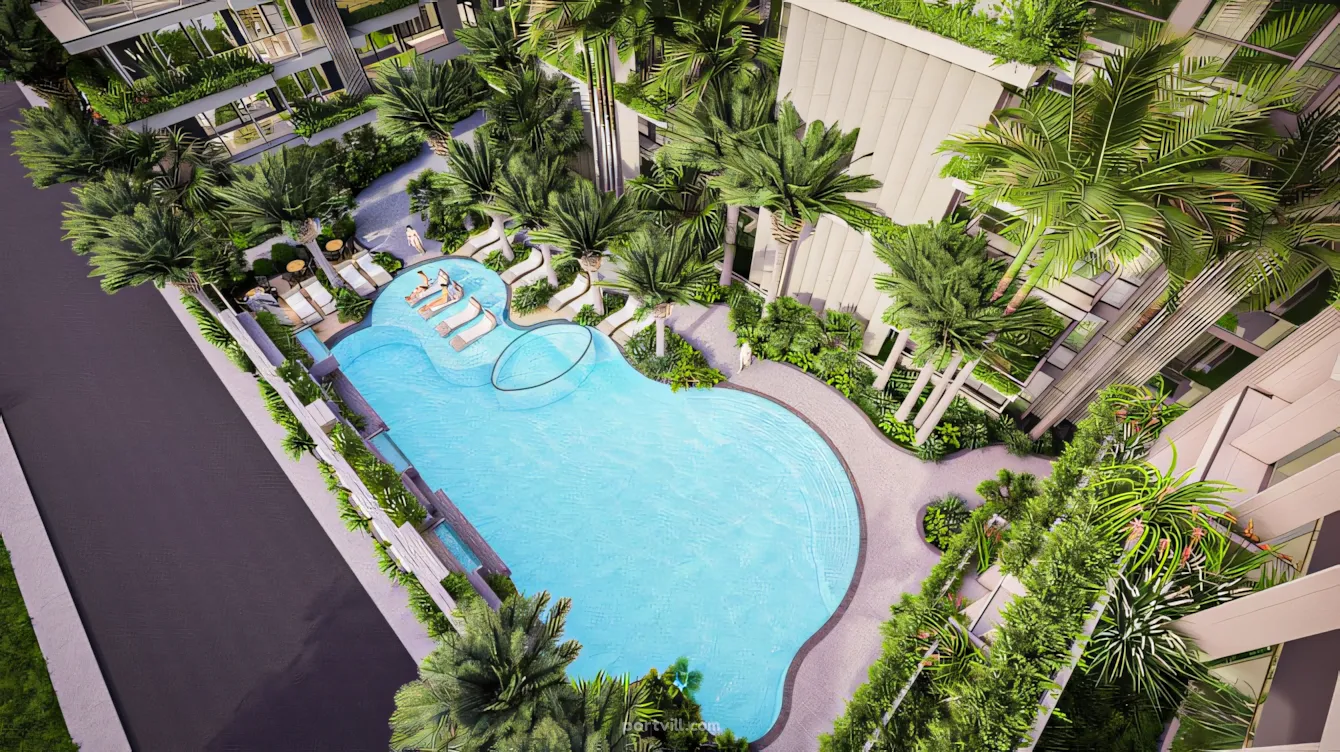 Apartment 2-room for sale 1+1 by the sea in Pattaya Thailand area 47.38m² in Oasis Pattaya - foto 11