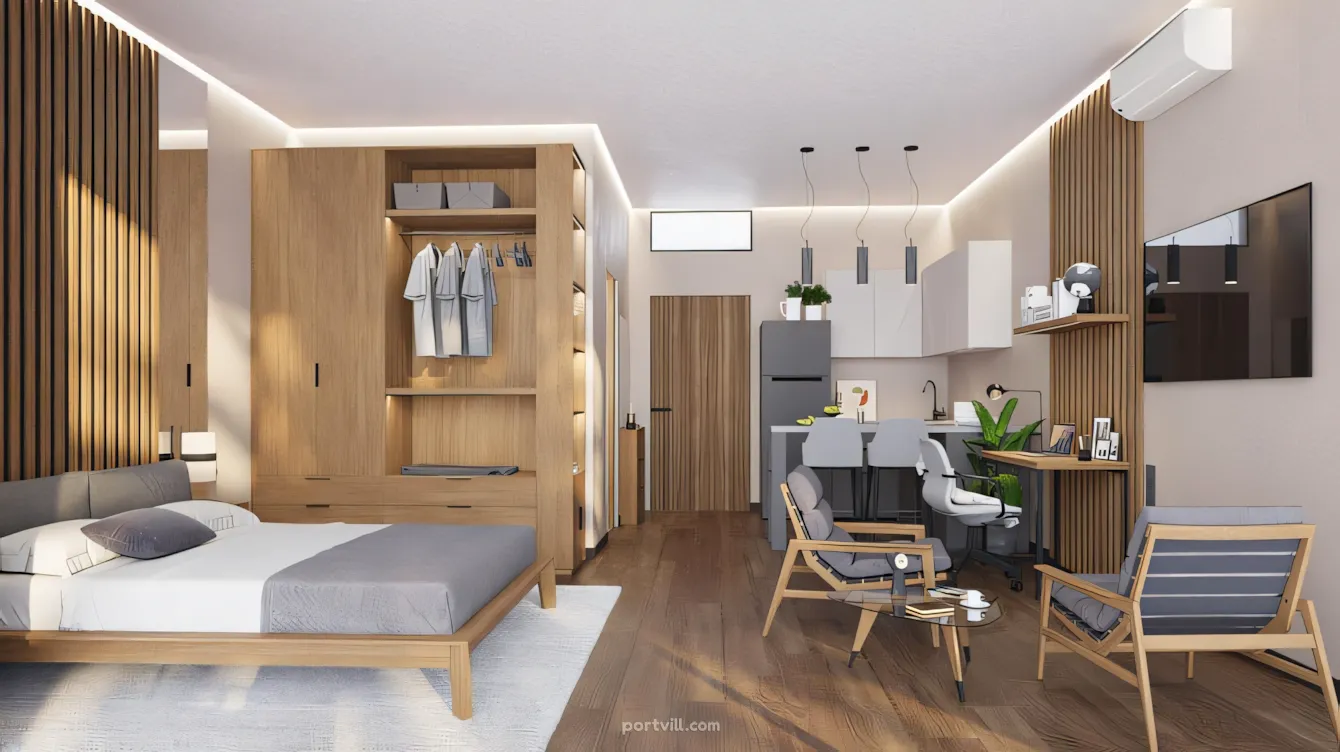 Mieszkanie 2-pokojowy na sprzedaż 1+1 nad morzem na Ko Phangan Tajlandia powierzchnia 34.73m² 2 piętro  Ko Phangan - zdjęcie 10