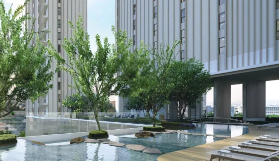 Apartment 2-room for sale 1+1 in Jomtien Thailand area 40.8m² 35 floor in Skypark Lucean Jomtien Jomtien