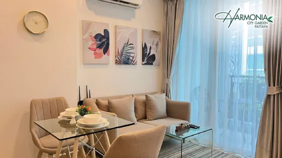 Apartment 1-room for sale 1+0 studio in Pattaya Thailand area 20m² 5 floor in Harmonia City Garden Pattaya