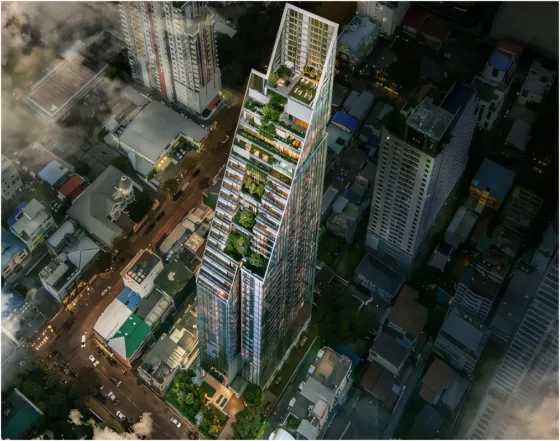 شقة  3 غرف  2+1  في ساثون (Sathorn)  تايلاند  70.57 متر مربع  الطابق 27  - Tait Sathorn 12 ساثون (Sathorn)