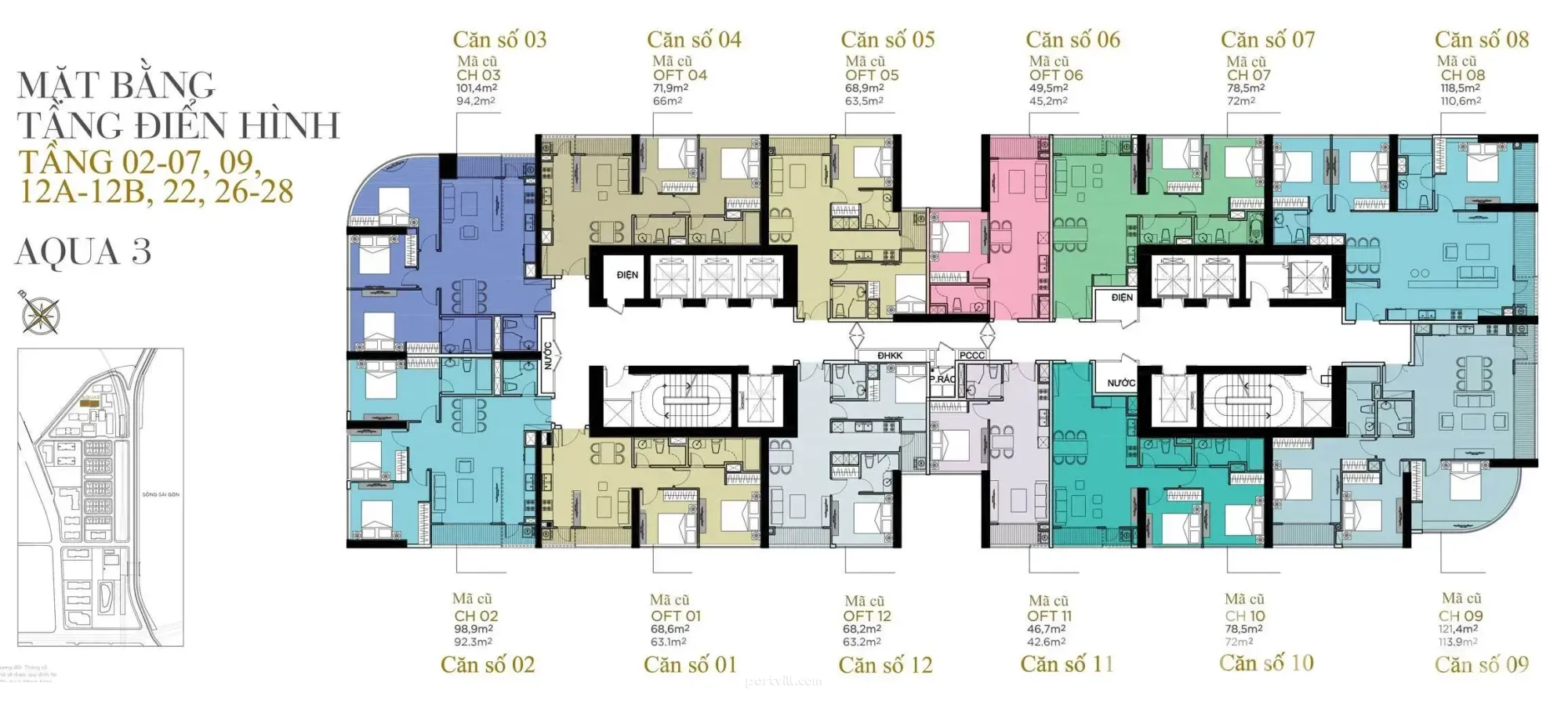 Căn hộ bán có 3 phòng 2+1 giáp sông tại Bến Nghé (Quận 1) Việt Nam diện tích 144m² tầng 25 tại Vinhomes Golden River Ba Son Bến Nghé (Quận 1) - ảnh 3