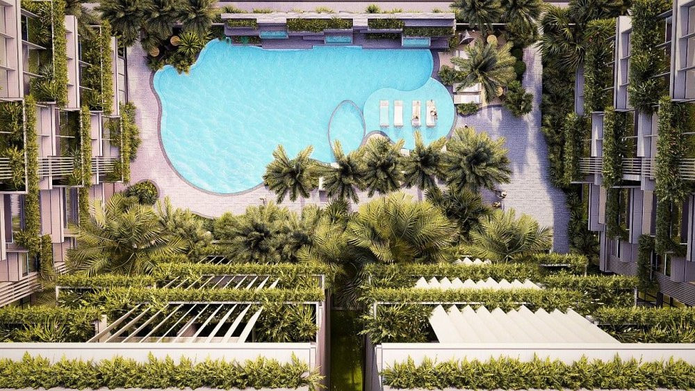 شقة  2 غرف  1+1  على البحر  في باتايا (Pattaya)  تايلاند  47.38 متر مربع  - Oasis باتايا (Pattaya) - صورة 4