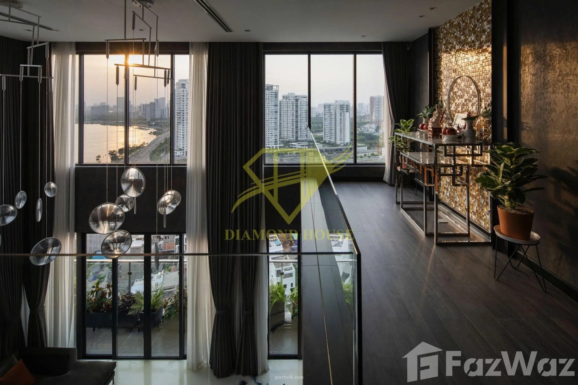 4-Zimmer Wohnung 3+1 am Fluss in Thanh My Loi (District 2) Vietnam 187m² 19 Stock in One Verandah Thanh My Loi (District 2) - foto 2