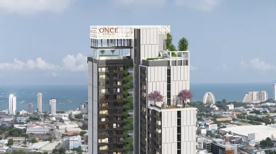 Apartment 2-room for sale 1+1 by the sea in Pattaya Thailand area 33.57m² 31 floor in Once Pattaya Pattaya