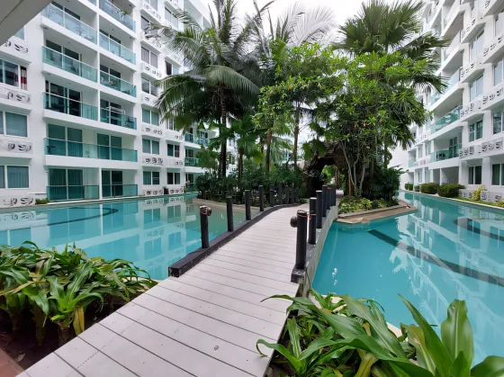 Apartment 2-room for sale 1+1 by the sea in Jomtien Thailand area 35m² 6 floor in Amazon Residence Jomtien