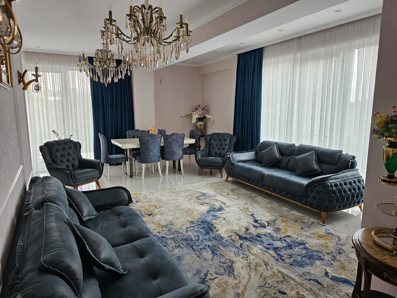 Апартамент 4-стайни 3+1 в Тбилиси (Крцаниси) Грузия площ 150м² 7 етаж Централен Тбилиси - снимка 1